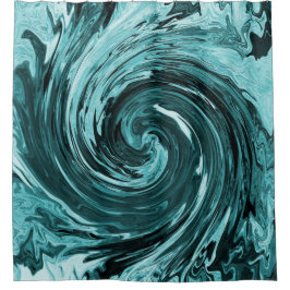 Caribische wilde wateren.... douchegordijn