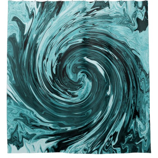 Caribische wilde wateren.... douchegordijn (Voorkant)