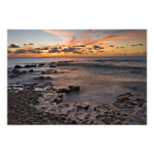 Caribische Zee, Kaaimaneilanden. Brekende golven 2 Foto Afdruk