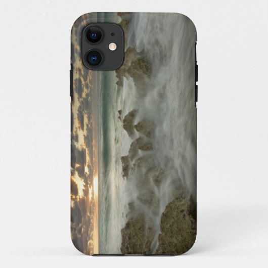 Caribische Zee, Kaaimaneilanden.  Brekende golven  Case-Mate iPhone Case (Achterkant)
