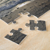 Caribische Zee, Kaaimaneilanden.  Brekende golven Legpuzzel (Zijkant)