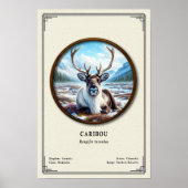 Cariboe Zoölogie Serie Poster (Voorkant)
