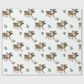 Caribou 001 inpakpapier van Molly Magdalain (Vlak)