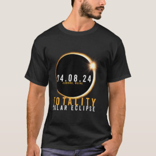 Caribou Maine Totaal Zonsverduistering Totaal 0 ap T-shirt