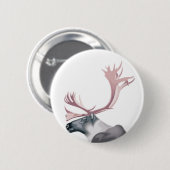 CARIBOU RONDE BUTTON 5,7 CM (Voorkant /achterkant)
