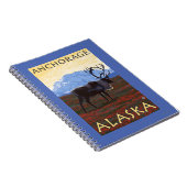 Caribou Scene - Anchorage, Alaska Notitieboek (Rechterzijde)