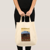 Caribou Scene - Anchorage, Alaska Tote Bag (Voorkant (product))