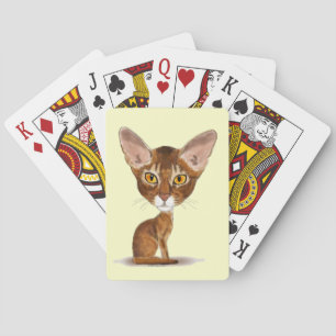 Caricature Abyssinian Speelkaarten
