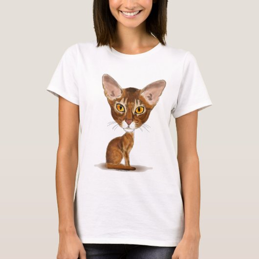 Caricature Abyssinian T-shirt (Voorkant)