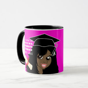 Caricature AFSTUDEREN Gift Vrouw Black Indian Girl Mok