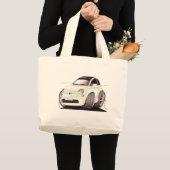 Caricature Fiat 500 Tuning! Grote Tote Bag (Voorkant (product))