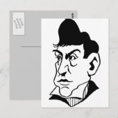 Caricature Marquis de Lafayette Briefkaart (Voorkant / Achterkant)