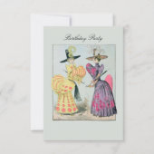 Caricature-Modes ~ Uitnodigingen/RSVP Kaart (Voorkant)