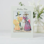 Caricature-Modes ~ Uitnodigingen/RSVP Kaart (Staand voorkant)