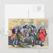 Caricature of Georgian Surgeons at work, 1793 Briefkaart (Voorkant / Achterkant)