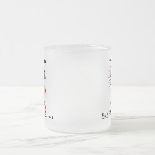 Caricature of HR, Meme, Office humor mug. Matglas Koffiemok (Center)