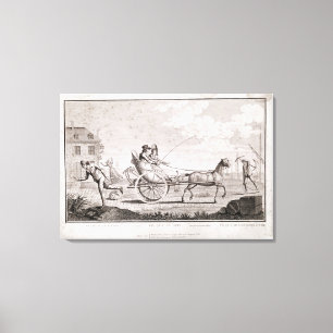Caricature of the Nouveaux Riches, c.1795 Canvas Afdruk