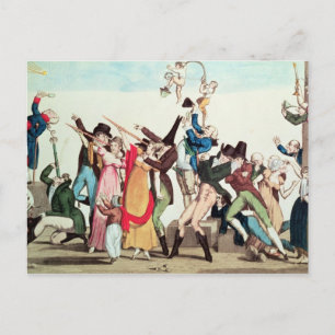 Caricature on the 1811 Comet, c.1811 Briefkaart