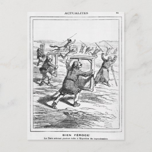 Caricature uit Le Charivari Briefkaart (Voorkant)