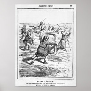 Caricature uit Le Charivari Poster