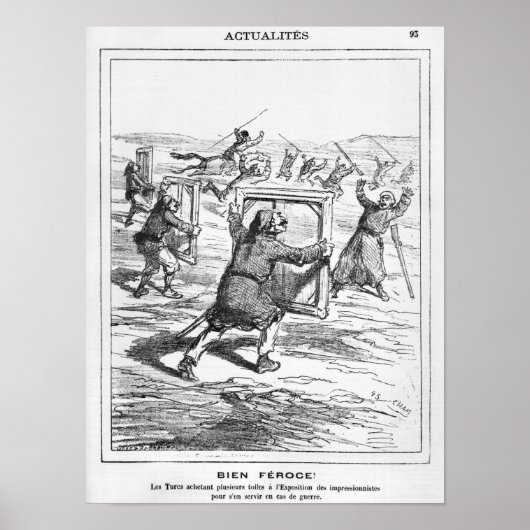 Caricature uit Le Charivari Poster (Voorkant)