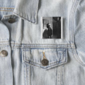 "Caricatures du jour", karikatuur van Victor Hugo Vierkante Button 5,1 Cm (In situ)