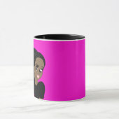 Caricatuur AFSOLVENTE Cadeau Zwarte Vrouw Dreads V Mok (Midden)