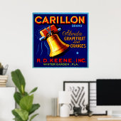 Carillon Florida Grapefruits Poster (Thuiskantoor)
