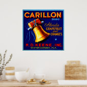 Carillon Florida Grapefruits Poster (Keuken)