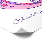 Carina initiaal C-doodle hartkunst betekent Poster (Hoek)