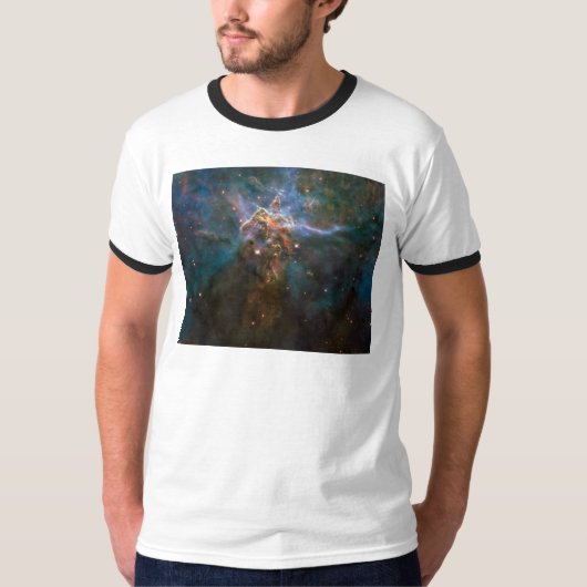 Carina Nebula 20 jaar Hubble Astronomy kleding T-shirt (Voorkant)