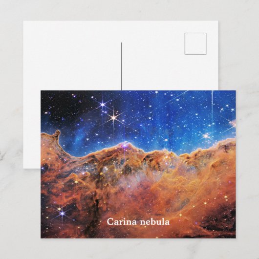 Carina nebula briefkaart (Voorkant / Achterkant)