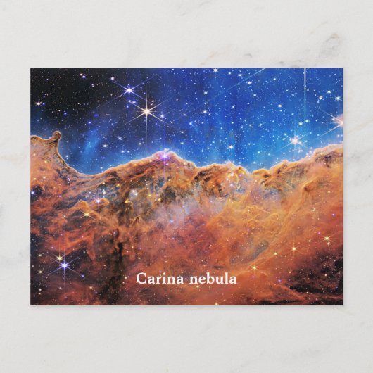 Carina nebula briefkaart (Voorkant)