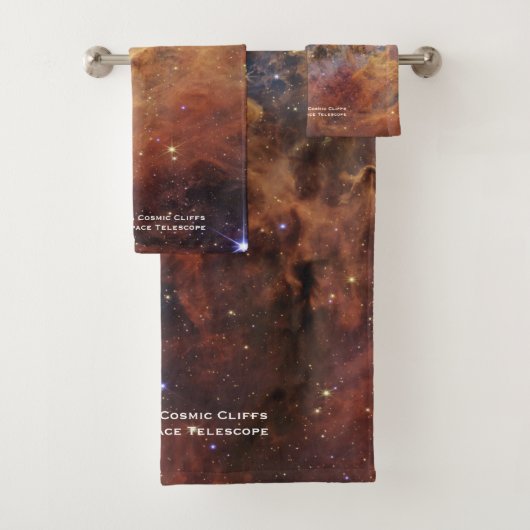 Carina Nebula Cosmic Cliffs James Webb Hi-Res Bad Handdoek (Insitu)