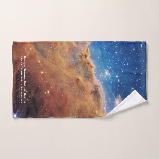 Carina Nebula Cosmic Cliffs James Webb Hi-Res Bad Handdoek (Handdoek)