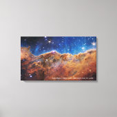Carina Nebula Cosmic Cliffs James Webb Hi-Res Canvas Afdruk (Voorkant)
