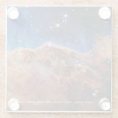 Carina Nebula Cosmic Cliffs James Webb Hi-Res Glazen Onderzetter (Achterkant)