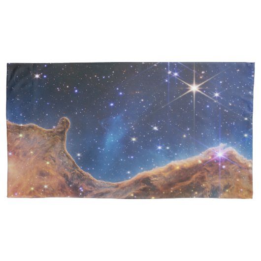 Carina Nebula Cosmic Cliffs James Webb Hi-Res Kussensloop (Voorkant-Links)
