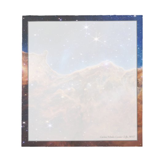 Carina Nebula Cosmic Cliffs James Webb Hi-Res Notitieblok (Voorkant)