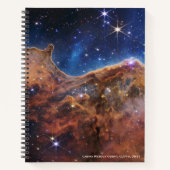 Carina Nebula Cosmic Cliffs James Webb Hi-Res Notitieboek (Voorkant)