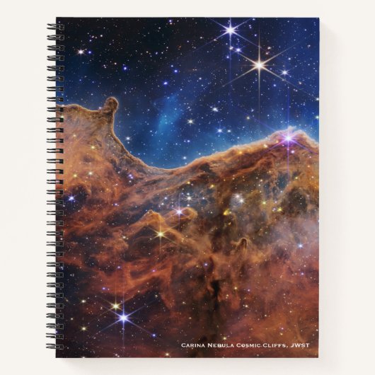 Carina Nebula Cosmic Cliffs James Webb Hi-Res Notitieboek (Voorkant)