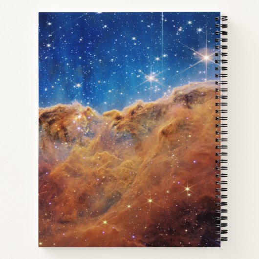 Carina Nebula Cosmic Cliffs James Webb Hi-Res Notitieboek (Achterkant)
