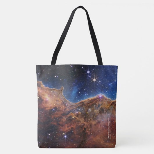Carina Nebula Cosmic Cliffs James Webb Hi-Res Tote Bag (Voorkant)