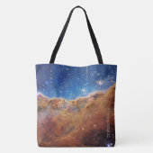 Carina Nebula Cosmic Cliffs James Webb Hi-Res Tote Bag (Achterkant)