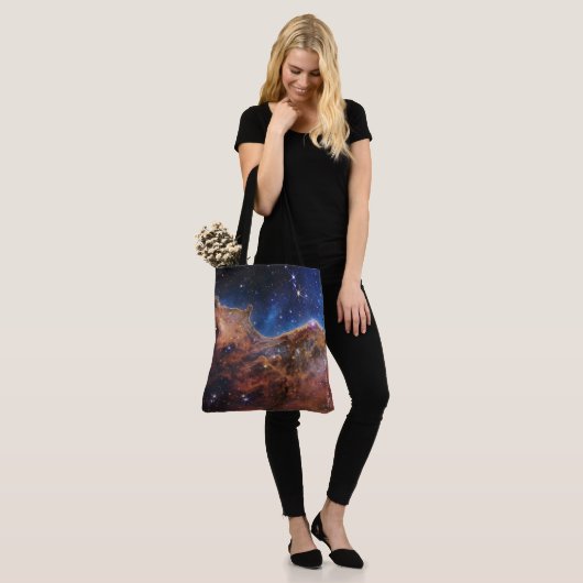 Carina Nebula Cosmic Cliffs James Webb Hi-Res Tote Bag (Op model)
