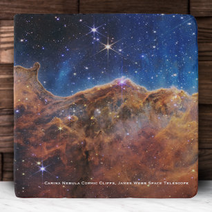 Carina Nebula Cosmic Cliffs James Webb Hi-Res Trivet