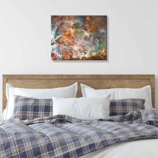 Carina Nebula Dark Clouds Canvas Afdruk (Insitu (Slaapkamer))