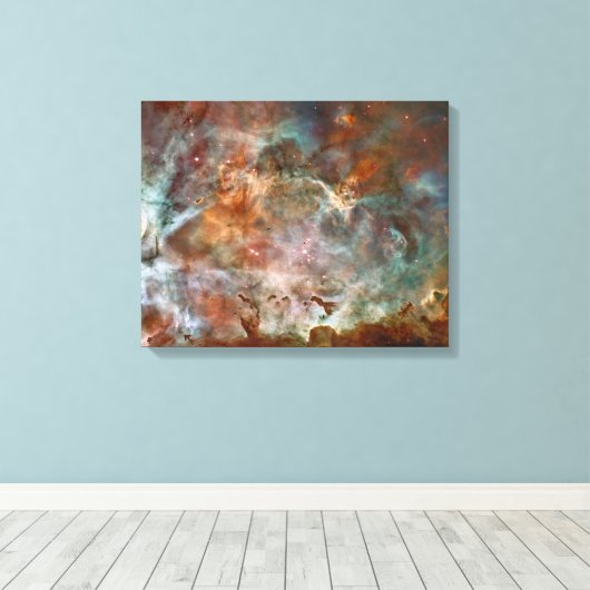 Carina Nebula Dark Clouds Canvas Afdruk (Insitu (Houten vloer))
