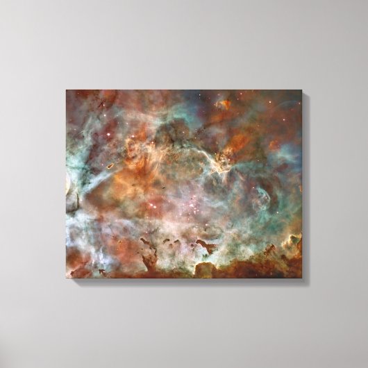 Carina Nebula Dark Clouds Canvas Afdruk (Voorkant)