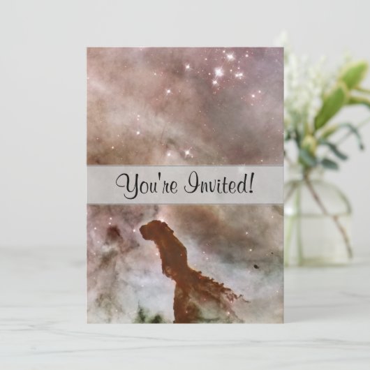 Carina Nebula Dust Pillar Kaart (Staand voorkant)